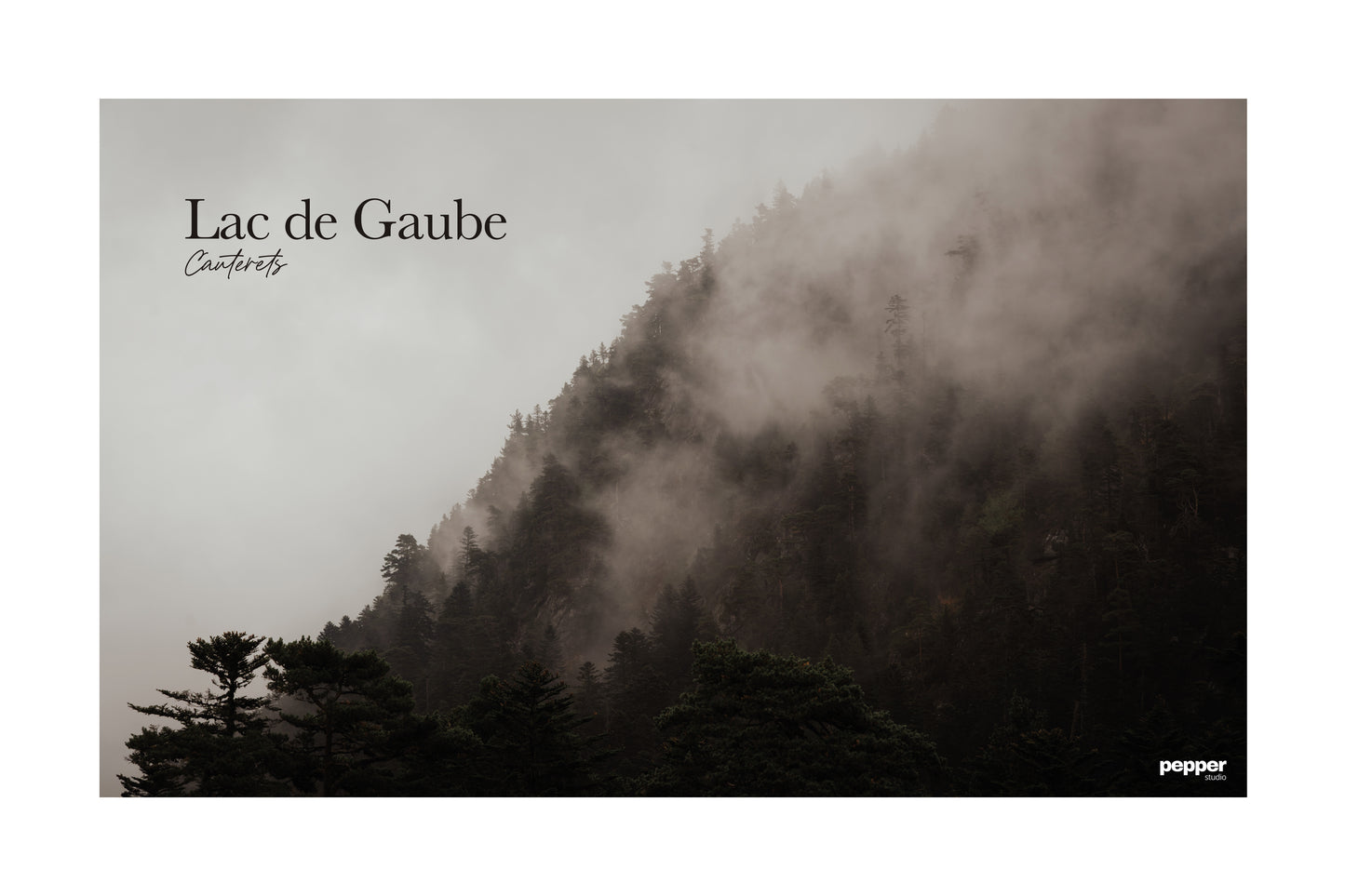 Affiche Montagne Brumeuse