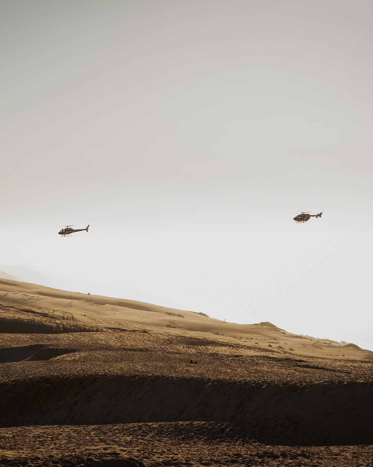 Hélicoptères à la Dune du Pilat