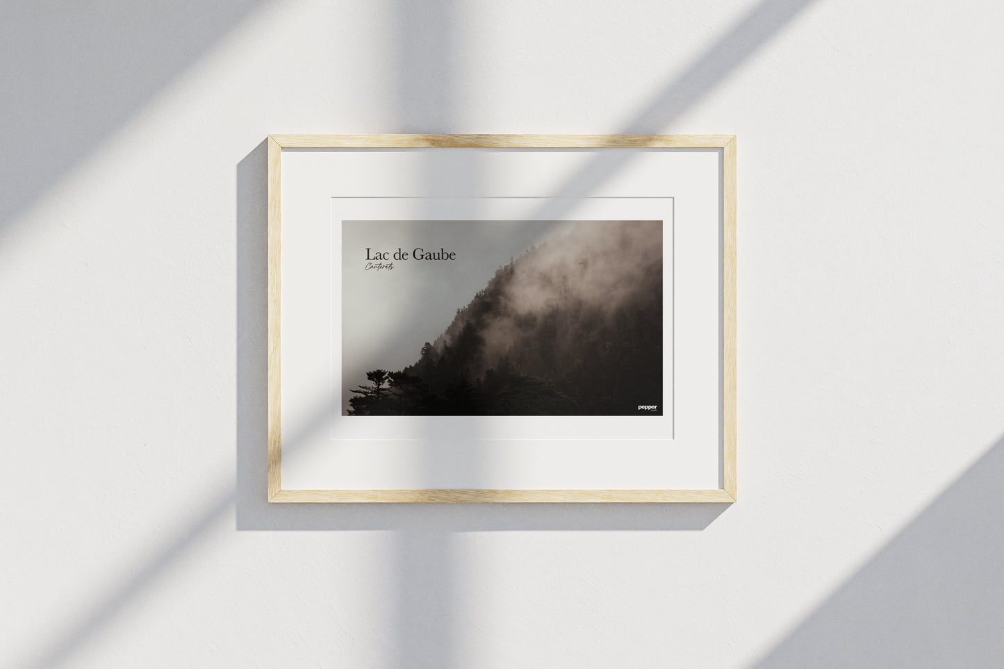 Affiche Montagne Brumeuse