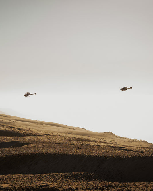 Hélicoptères à la Dune du Pilat