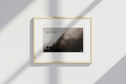 Affiche Montagne Brumeuse